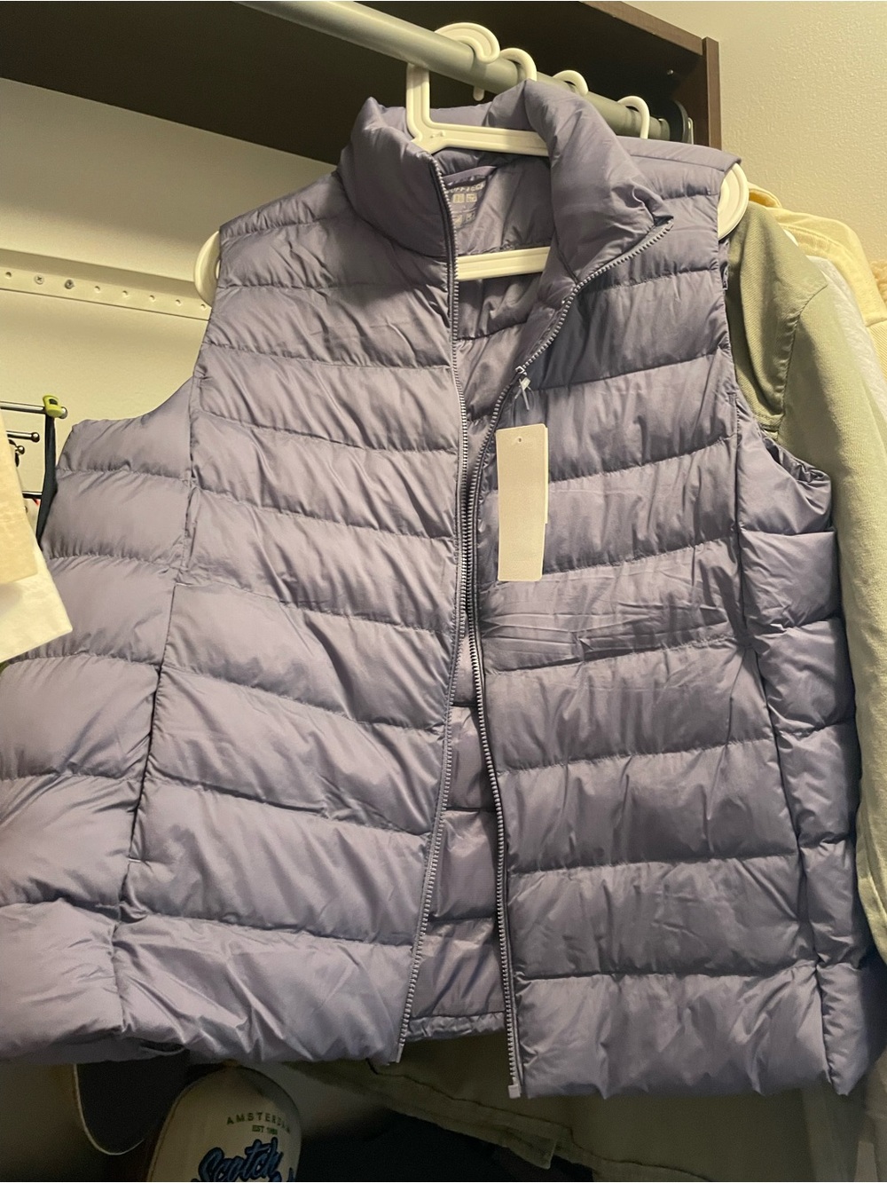 Uniqlo Light Purple Puffer Vest